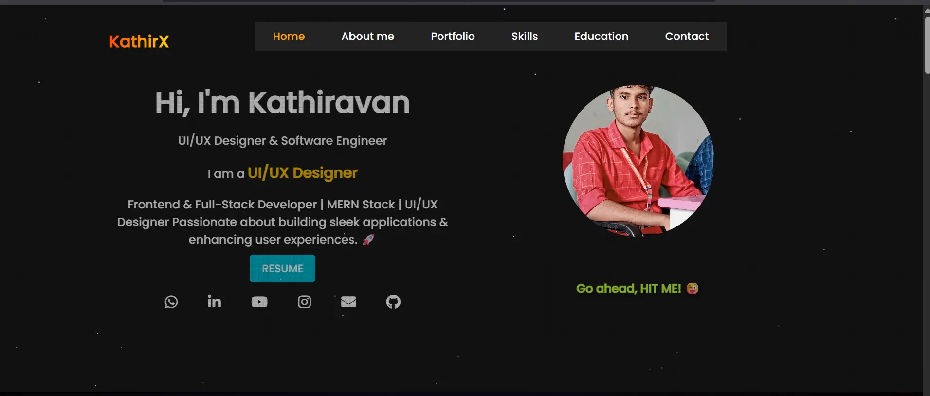 Kathiravan | Full-Stack Developer & AI Enthusiast